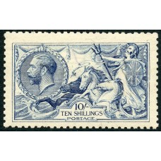 1915 De La Rue Printing, 10/- blue, very fine MNH. RPSL Cert. Spec. no. N70(1)