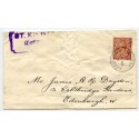 St Kilda RARE 1931 "Mail Boat" cover to Edinburgh with Steamer Co. label