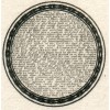 SUPERB 1839 Perkins Bacon printing sample with 10 Commandments in 6d