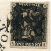1840 cover to Lynn, Norfolk, with1d grey-black  pl. 1b, distinctive Maltese cross of Stoke Ferry