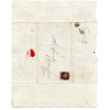 1841 1d red-brown pl 5 on SUPERB hand illustrated letter to Chelmsford from London, black Maltese X