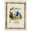 SUPERB 1851 Valentine lettersheet sent within Norwich with 1841 1d tied "575"
