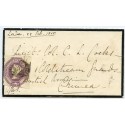 Rare 1856 cover to CRIMEA with 6d embossed tied by London "26" Numeral