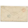 Scarce 1865 cover Cambridge to Australia with 5 x 2d pl.9 tied duplex cancel