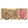 RARE 1872 cover with1871 3d rose pl 7 + pair 1872 6d chestnut pl11  London to Manila, PHILIPPINES