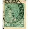 1867-1898 SUPERB 1/- “Stock Exchange Forgery”  pl. 5 lettered D.H.