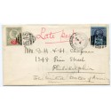 1901  2d + 2½d on cvr to USA tied  “K48”  “London & Holyhead T.P.O. United States Mail” 