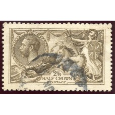 1915 De La Rue Printing, 2/6d seal brown fine used. SG 408