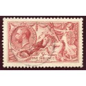 1915 De La Rue 5/- bright carmine superb used with single c.d.s. S.G. 409.