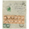 Spectacular 1924-31 postage due frankings 8 covers from Nigeria