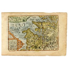 c1620 Hand coloured map of Argyllshire by Pieter van der Keere.