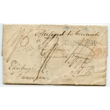 1807 cover from Portsmouth "Missent to Carinish" North Uist manuscript mark.