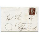 1845 cover with 1d red-brown to Glenlivat bearing "Lossiemouth" local handstamp. 