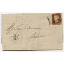 1845 cover with 1d red-brown to Melrose with Glencarradle Guaranteed Post handstamp.