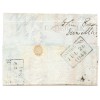 1841 cover with 1d red-brown pl 11 from Inverness to Kingussie with black Maltese cross.