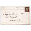 1853 cover with 1d red-brown from the Isle of Jura to Edinburgh.