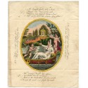 1819 printed hand-coloured "Valentine" wrapper from Banff, Scotland.