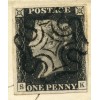 1841 cover with 1d black pl 1b from Huntly, addressed to Edinburgh.