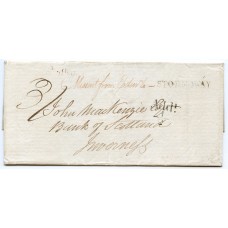 1830 cover from Edinburgh to Inverness, "Missent" to Stornoway, Isle of Lewis. 