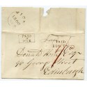 1839 cover with boxed "Paid at Wick" handstamp addressed to Edinburgh.