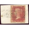 1857 1d rose-red issue with "Deerness" Orkney Islands, type V Scots Local mark.