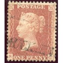 1857 1d rose-red with "Muchalls" Kincardineshire, type XIII Scots Local mark.