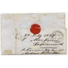 1857 cover with 2 x 1d  with type IX "Lossiemouth" Scots Local handstamp.