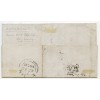 1858 cover with 1d with type IX "Lhanbryde" Scots Local handstamp. 