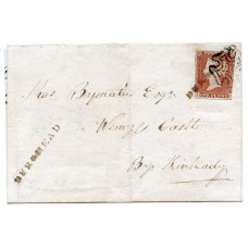 1844 cover with 1841 1d with type I "Burghead" Scots Local handstamp. 