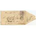1858 cover 6d with type VIII "Rosehall" + "Inveran" Scots Local namestamps