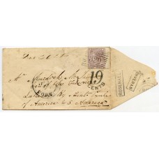 1858 cover 6d with type VIII "Rosehall" + "Inveran" Scots Local namestamps