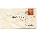 1859 cover with 1d with type V "Strichen" Scots Local Handstamp.