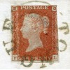 1844 cover with 1d red-brown with "Tongue" Sutherland circular un-dated handstamp. 