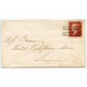 1859 cover with 1d with type VI "Harbour Recg Office" Orkney Islands, Scots Local.