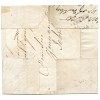1844 cover with 1d with Sandness handstamp and manuscript mark, Shetland Islands.