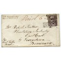 1857 cover with 6d issue and "Southend" Argyllshire, type V Scots Local handstamp.