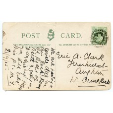 1905 postcard with EVII ½d with Greenock & Ardrishaig Packet Mail-bag seal. 