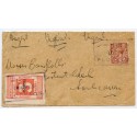 1930 envelope with 3d L.M.S. letterstamp addressed to Lochcarron, from Plockton. 