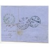 1857 cover -1d with type III "Dalmally" Argyllshire, Scots Local handstamp.