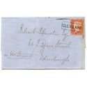 1857 cover with 1d with type VIII "Glenbarr" Argyllshire, Scots Local handstamp.