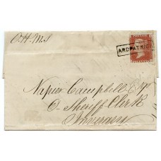 1857 cover -1d with type VIII "Ardpatrick" Argyllshire Scots Local handstamp.