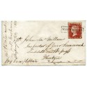 1858 cover - 1d with type VIII "Whitehouse" Argyllshire Scots Local handstamp.