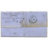 1856 cover with 1d with type VIII "Carridale" Argyllshire, Scots Local handstamp. 