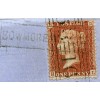 1857 cover -1d  type VIII "Bowmore Village" Isle of Islay, Scots Local handstamp.