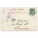 1903 postcard with EVII ½d bearing "Glasgow & S.W. Railway -P.S.Mercury" cachet.