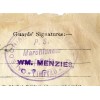 1904 Parcel Way-Bill bearing "Caledonian Steam Pk Co Ltd Marchioness of Bute" cachet.