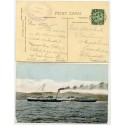 1912 postcard with ½d "Caledonian Steam Packet Co Ltd-Duchess of Rothesay" cachet.