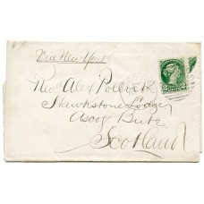 Canada, 1878 cover with 2c Small Queen issue from Toronto, to Ascog, Isle of Bute.