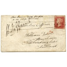 1861 "Sailors Letter" from Japan with G.B. 1d addressed to Stonehaven, Scotland.