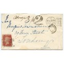 1868 cover Elgin to London with "2" Postage Due handstamp franked 1d Pl. 96